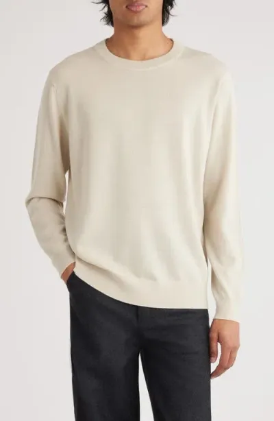 Dries Van Noten Muchi Merino Wool Crewneck Sweater In Ecru