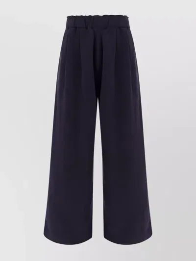 Dries Van Noten Navy Pleated Sweatpants In 509 Navy