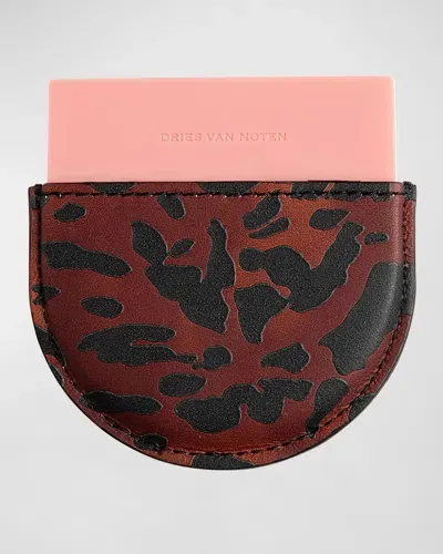 Dries Van Noten Pink Handheld Mirror In Resine Pink