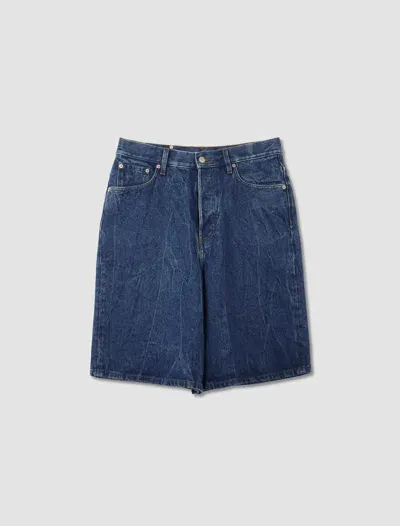 Dries Van Noten Blue Faded Denim Shorts