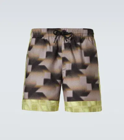 Dries Van Noten Printed Swim Trunks In Multicoloured