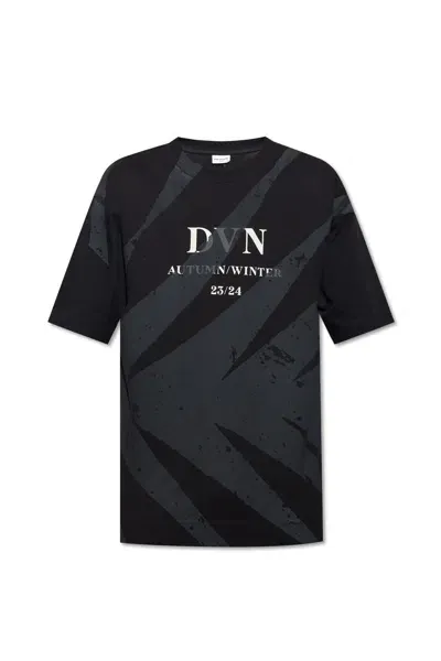 Dries Van Noten Printed T-shirt In Black