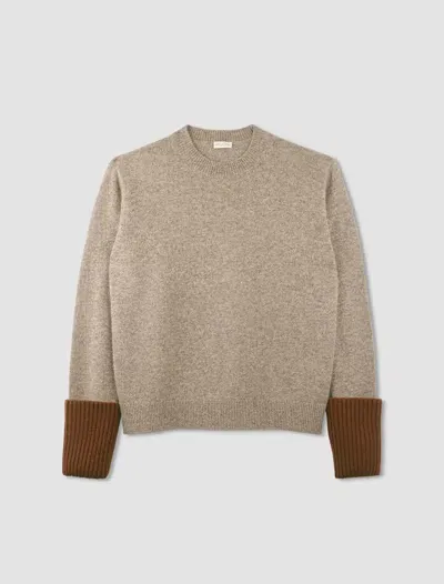 Dries Van Noten Red Sweater 9707 In Gray Melange