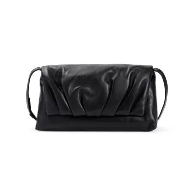 Dries Van Noten Ruched Pillow Bag In Black