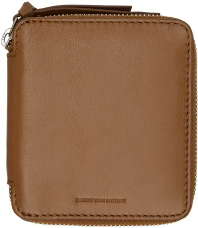 Dries Van Noten Tan Zip Wallet In 712 Tan