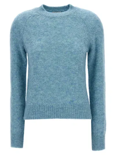 Dries Van Noten 'texas' Sweater In Light Blue