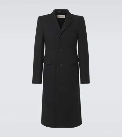 Dries Van Noten Wool-blend Coat In Black