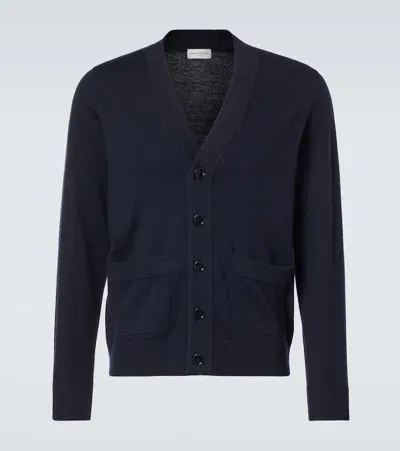 Dries Van Noten Wool Cardigan In Blue