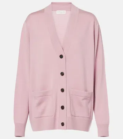 Dries Van Noten Wool Cardigan In Pink