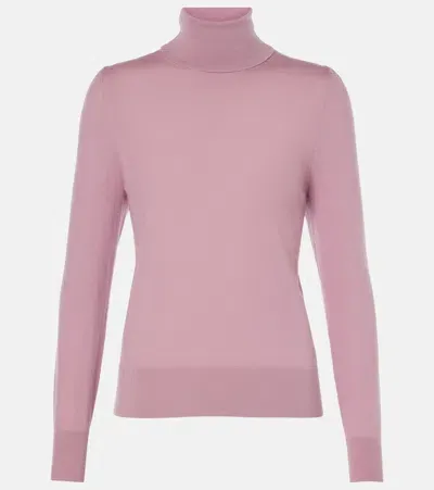 Dries Van Noten Wool Turtleneck Sweater In Pink