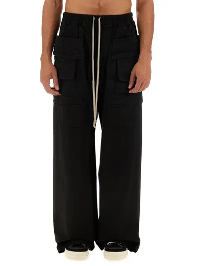 Drkshdw Cargo Pants Cretch Wide In Black