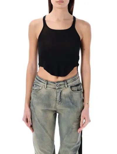 Drkshdw Cropped Tank Top In Black