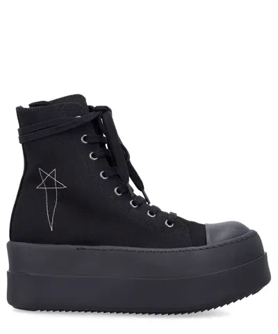 Drkshdw Double Bumber High-top Sneakers In Black