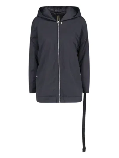 Drkshdw Peter Jacket Padded Zip Coat In Black