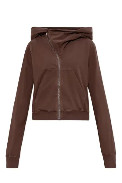 Drkshdw Rick Owens  Sweatshirt Mountain In Brown