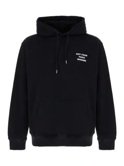 Drôle De Monsieur Le Hoodie Slogan In Black