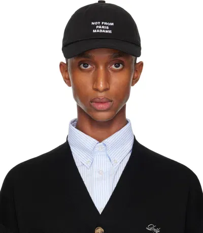 Drôle De Monsieur Black 'la Casquette Slogan' Cap