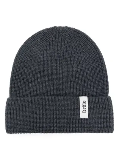 Drôle De Monsieur Le Bonnet Drôle Beanie Hat In Grey