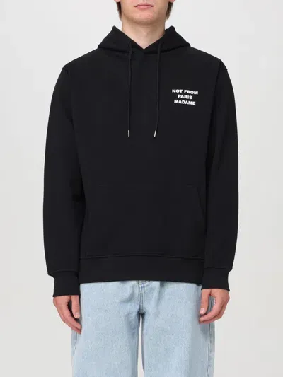 Drôle De Monsieur Le Slogan Hoodie In Black