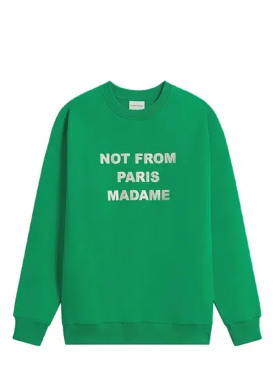 Drôle De Monsieur Sweatshirt With Print In Green