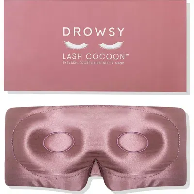 Drowsy Sleep Co . Eyelash Protecting Sleep Mask In Damask Rose