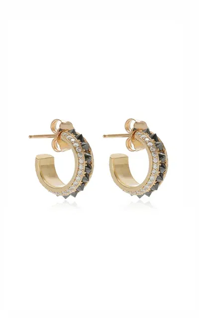 Dru Baby 14k Gold Diamond Hoop Earrings