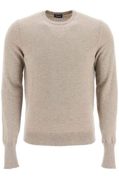 Drumohr Cashmere Crew Neck Sweater In Sabbia