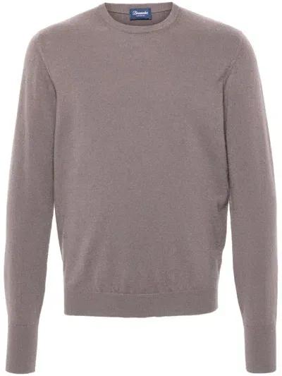 Drumohr Cashmere Sweater In Brown