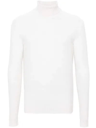 Drumohr Cashmere Sweater In White