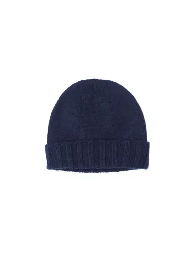 Drumohr Knit Beanie In Blue