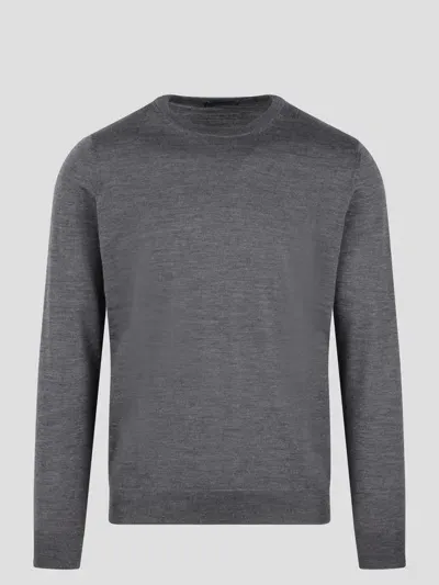 Drumohr Round Neck Sweater In Grey