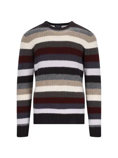 Drumohr Striped Sweater In Multi