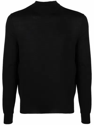 Drumohr Turtleneck Sweather Modern In Black