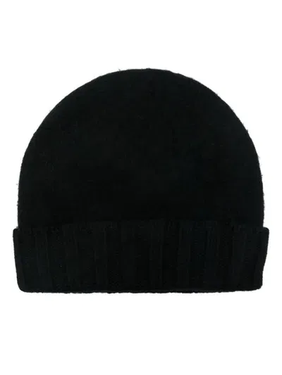 Drumohr Wool Beanie Accessories In Black