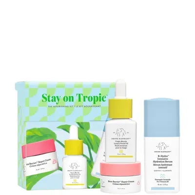 Drunk Elephant Stay On Tropic The Nourishing Kit (worth £68) In White