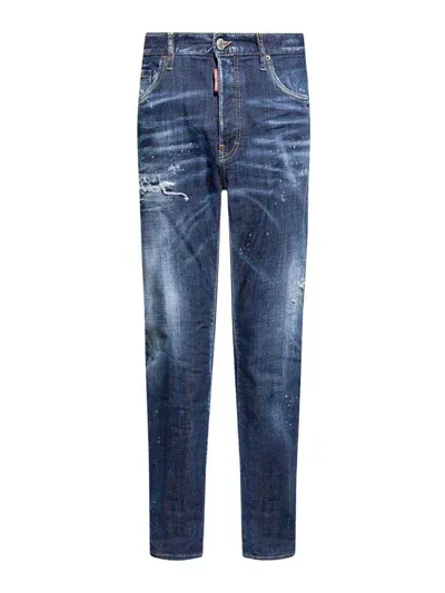 Dsquared2 642 Denim Cotton Jeans In Azul