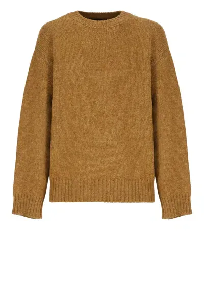 Dsquared2 Alpaca Sweater In Brown