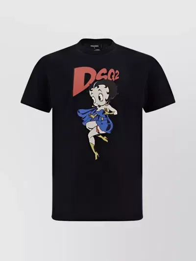 Dsquared2 Betty Boop Graphic-print T-shirt In Black