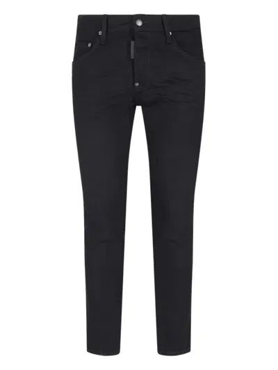 Dsquared2 Skater Black Bull Denim Jeans