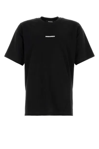 Dsquared2 Black Cotton T-shirt