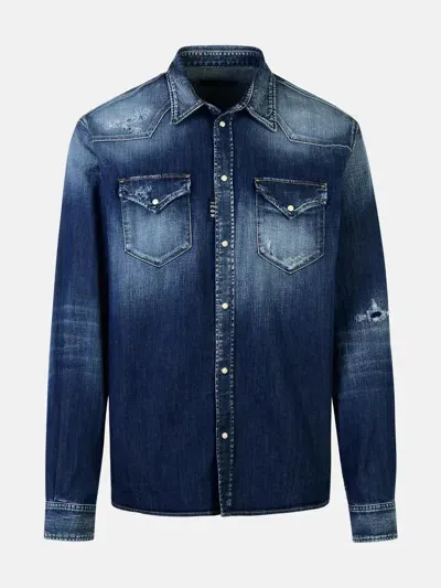 Dsquared2 Blue Cotton Shirt