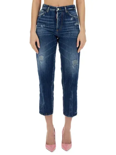 Dsquared2 Boston Jeans In Blu