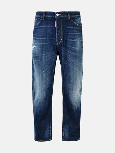 Dsquared2 Kids' 'bro' Blue Cotton Jeans