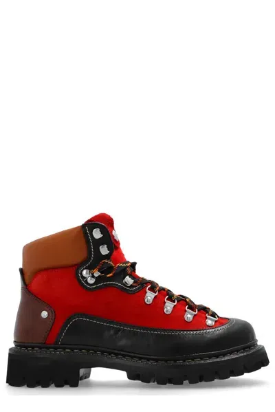 Dsquared2 Canadian Hiking Ankle Boots In Multi