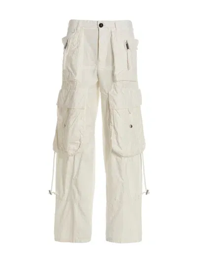 Dsquared2 Wide-leg Cargo Pants In White