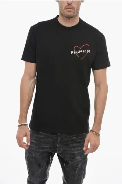 Dsquared2 Cool Fit T-shirt With Logo Print In Black