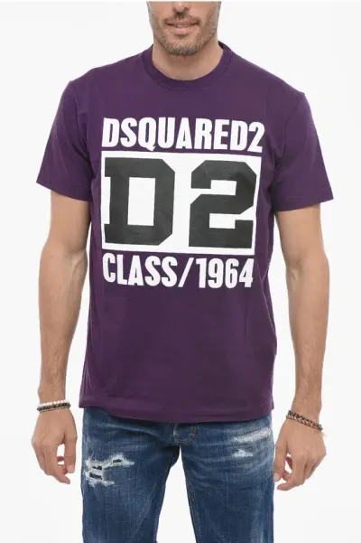 Dsquared2 Cool Fit T-shirt With Logo Print In Purple