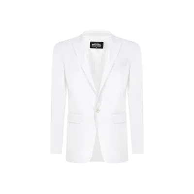 Dsquared2 Cotton Blazer In White