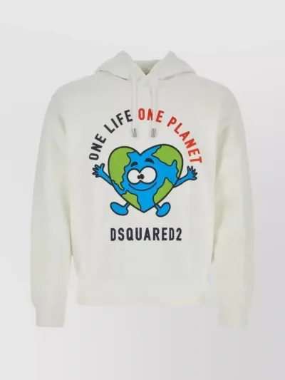 Dsquared2 Felpa-xl Nd Dsquared Male In White