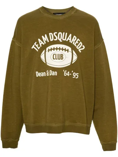 Dsquared2 Crew-neck Sweatshirt In Green